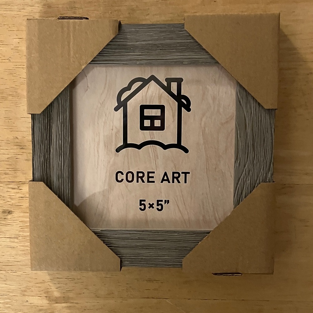 5x5 picture frame, grey